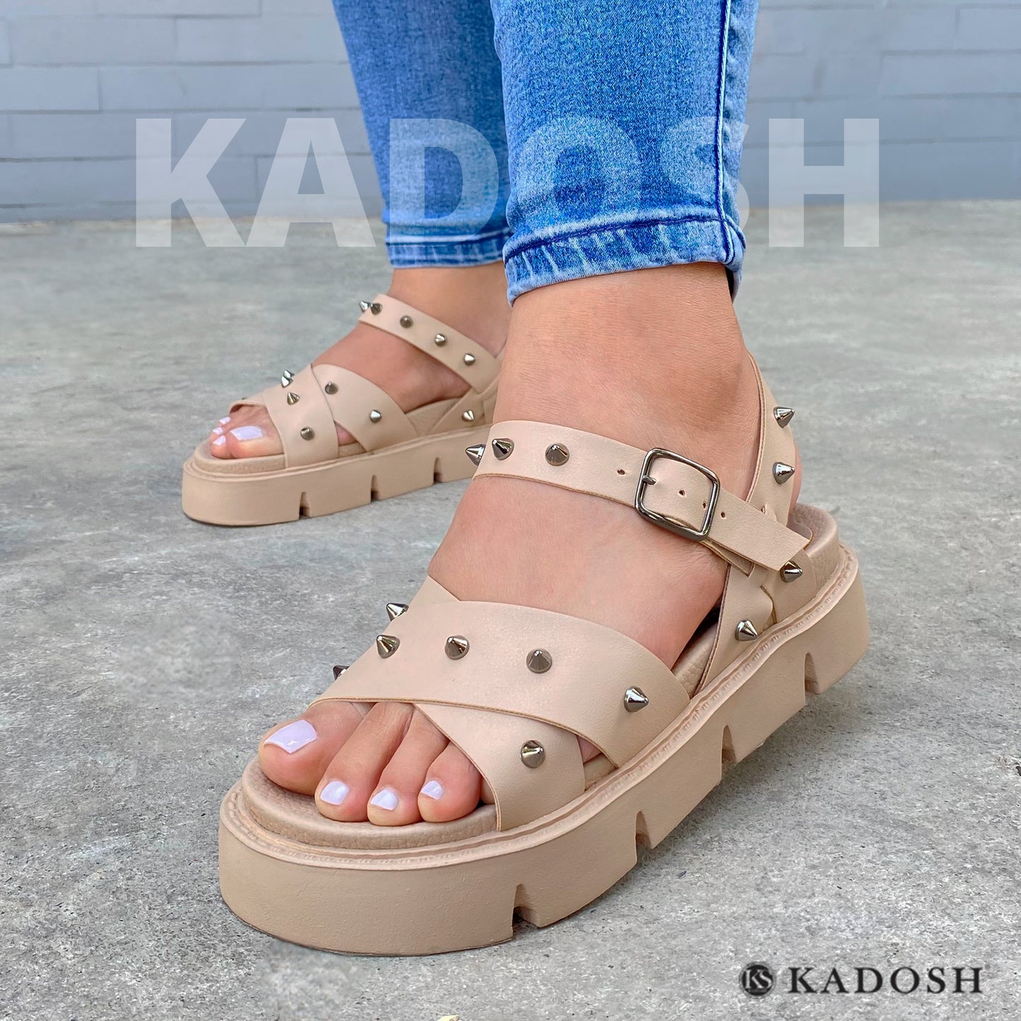 Últimas tallas- PLATAFORMA CATALINA BEIGE