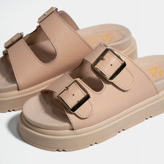 Últimas tallas -DAPHNE NUDE 100% CUERO