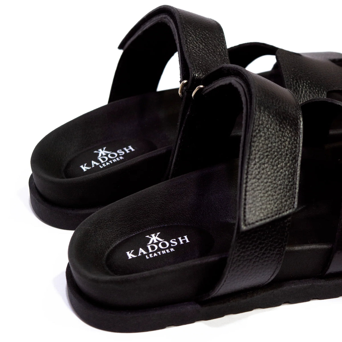 SANDALIAS HOMBRE INVICTUS CUERO NEGRO