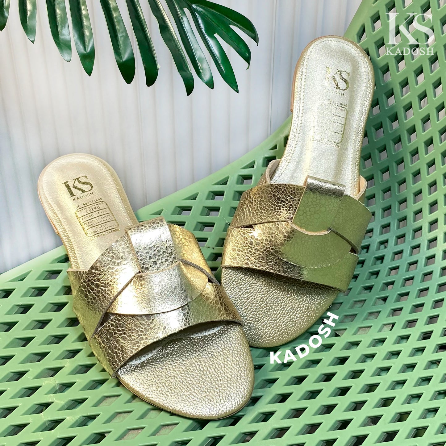 Últimas tallas - SANDALIA 100% CUERO FIORELA GOLD
