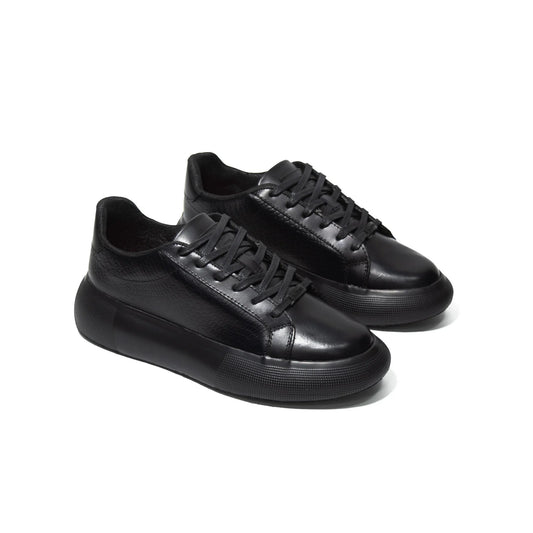 TENIS HOMBRE CUERO CABERNET NEGRO