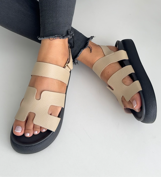 SIDNEY BEIGE 100% CUERO