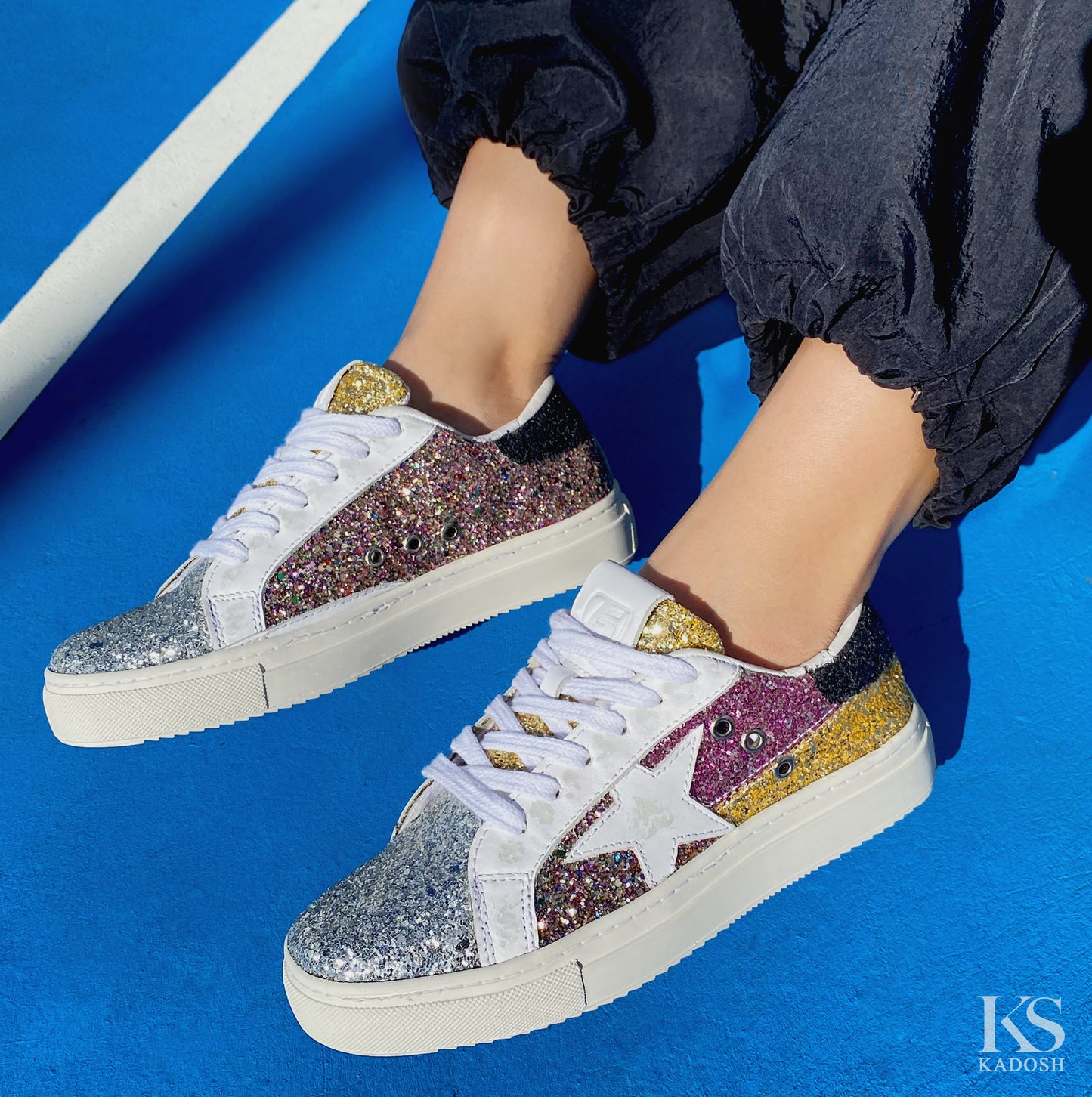 Últimas tallas-TENIS MUJER STAR MULTI CUERO
