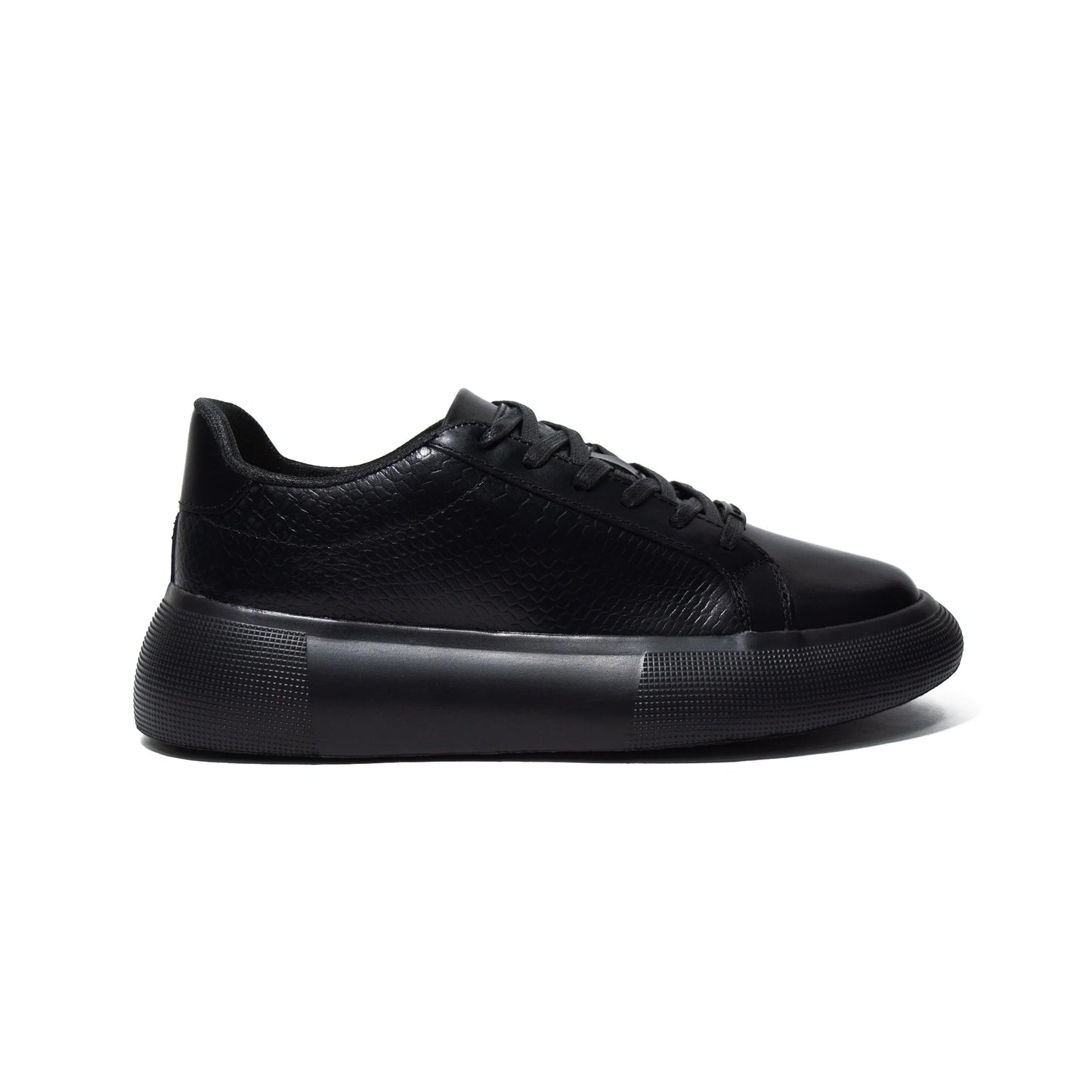 TENIS HOMBRE CUERO CABERNET NEGRO