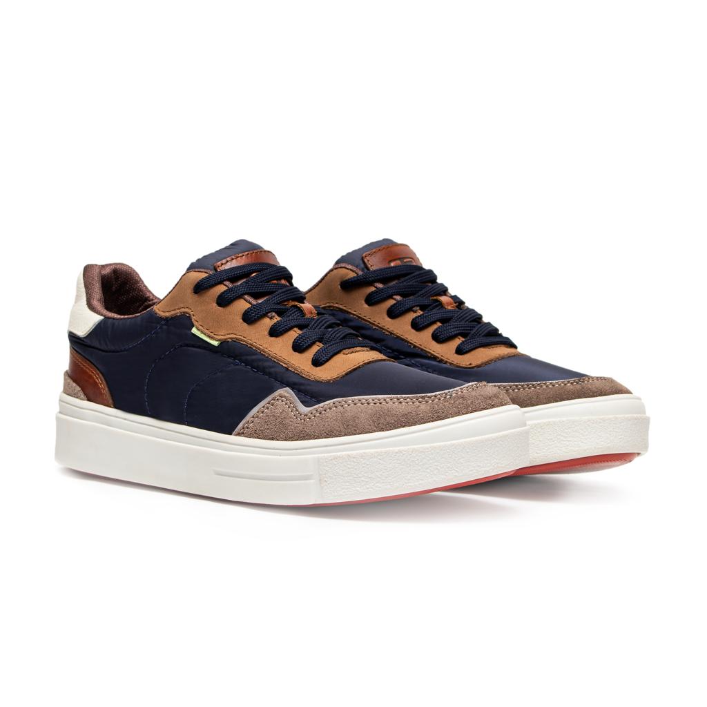 Últimas pares -TENIS HOMBRE CUERO VANCOUVER AZUL