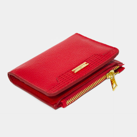 BILLETERA GIA CUERO ROJO