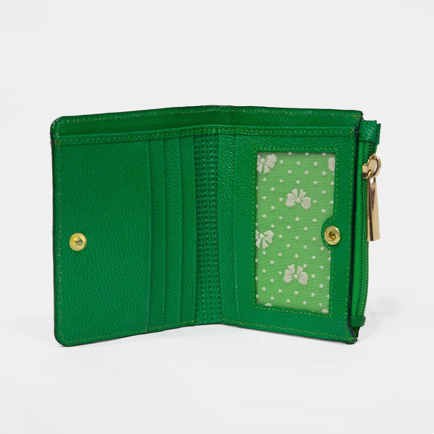 BILLETERA GIA CUERO VERDE