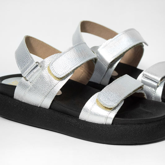 Ultimas tallas - CAYETANA PLATEADA 100% CUERO