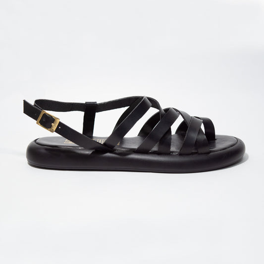 Últimas tallas - ROMA 100% CUERO NEGRO