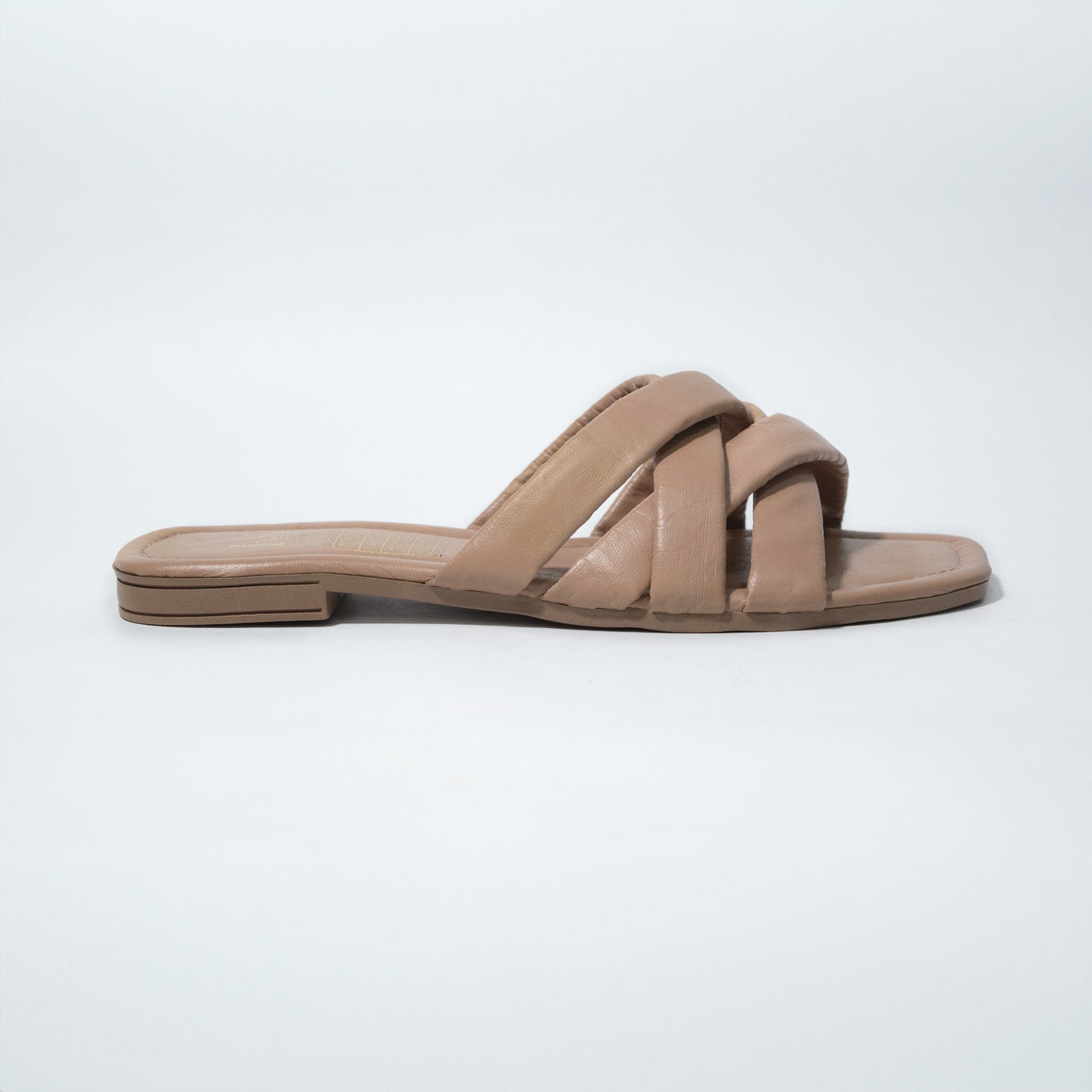 SANDALIA LETICIA 100% CUERO TAUPE