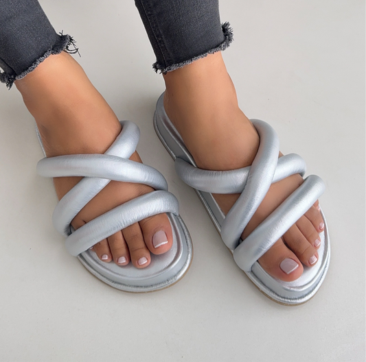 Últimas tallas - DAKOTA PLATA 100% CUERO