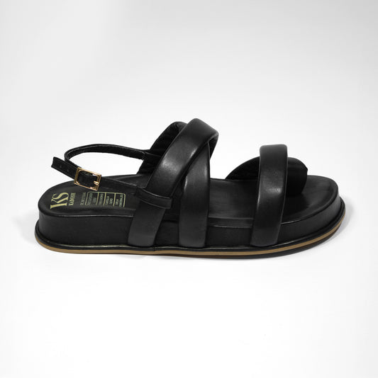 Últimas tallas - FRANCHESCA NEGRA 100% CUERO