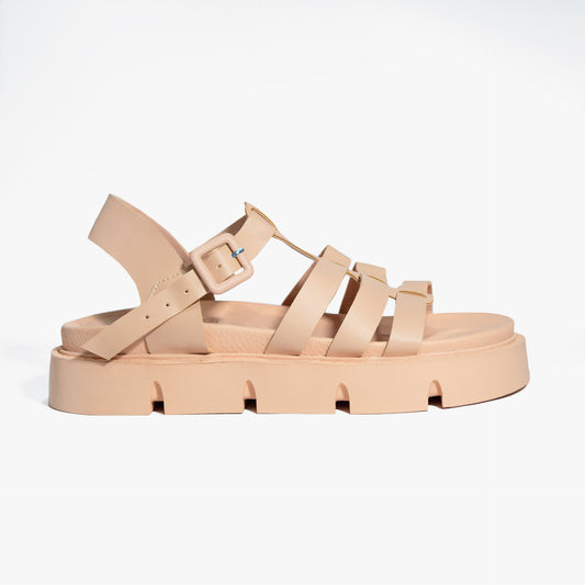 Últimas tallas -PLATAFORMA KEYLA NUDE -ENVÍO GRATIS