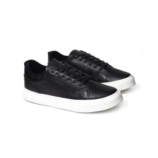 TENIS HOMBRE CUERO LISBOA NEGRO