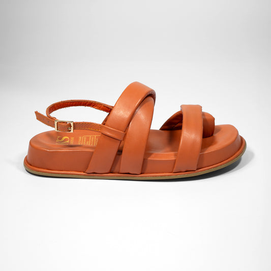 Ultimas tallas - FRANCHESCA NARANJA 100% CUERO