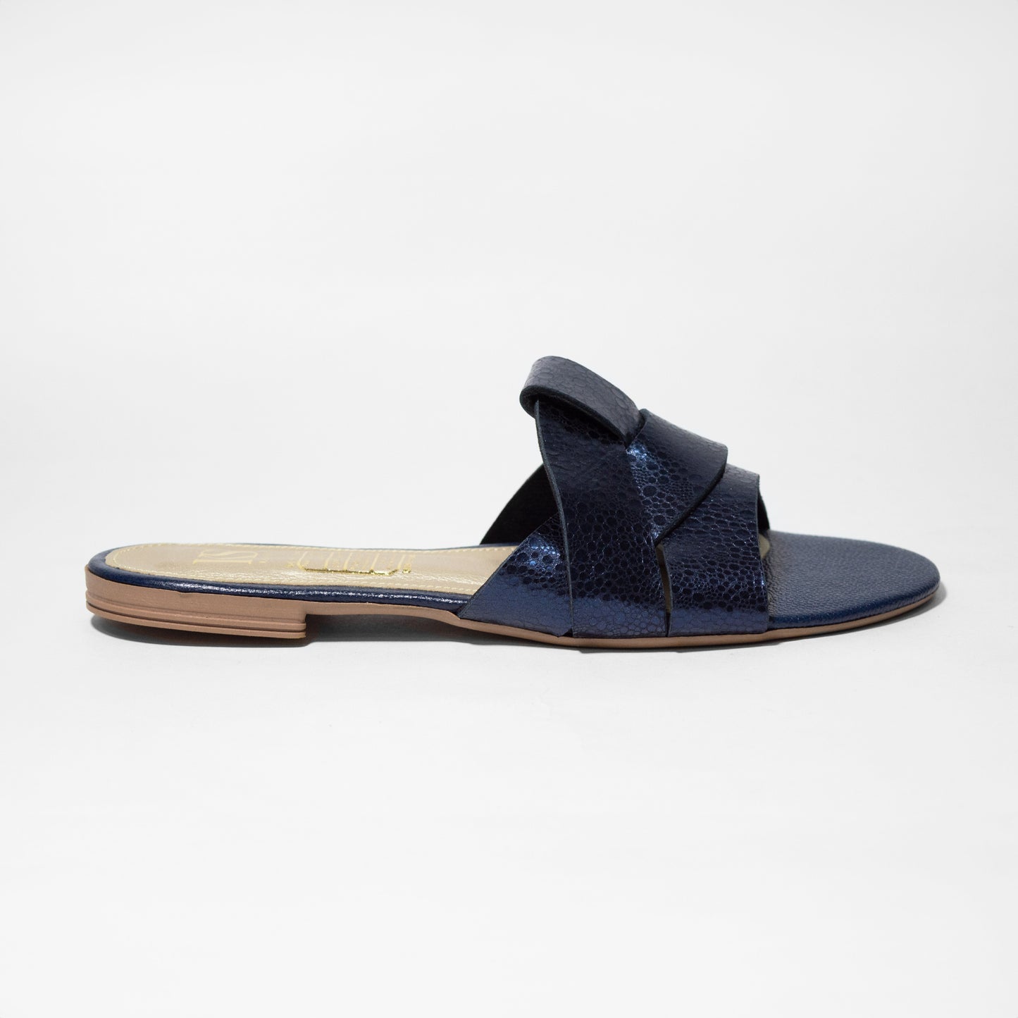 Últimas tallas -SANDALIA MUJER 100% CUERO FIORELA AZUL