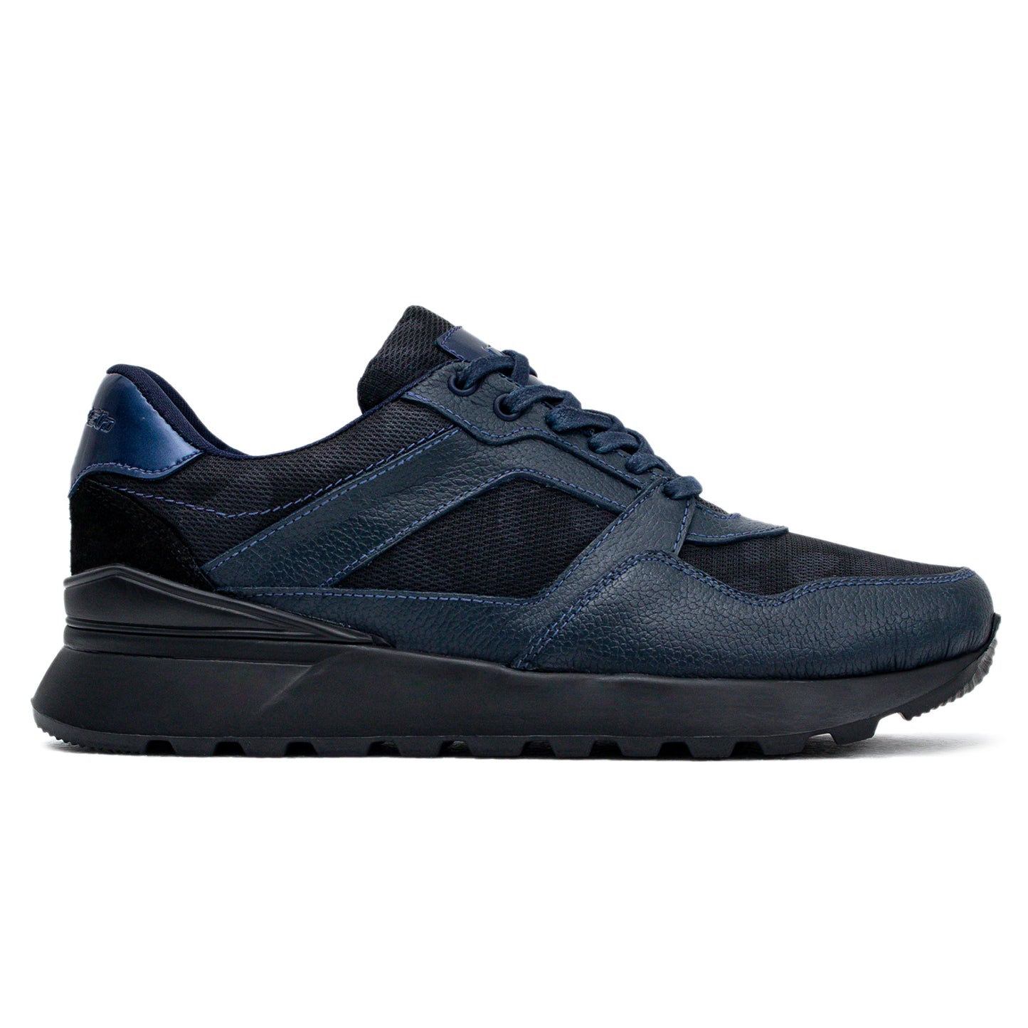 Últimas tallas - TENIS HOMBRE CUERO BOSTON AZUL
