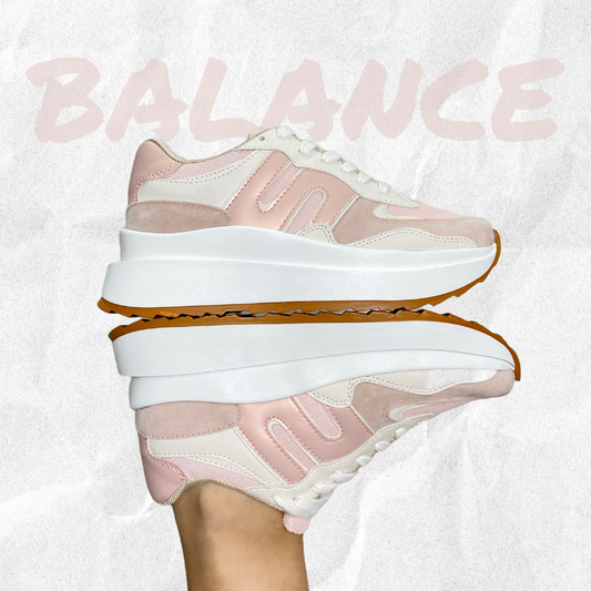 Últimas tallas - TENIS MUJER BALANCE ROSA