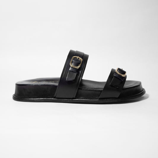 Últimas tallas - OLIMPIA NEGRA 100% CUERO