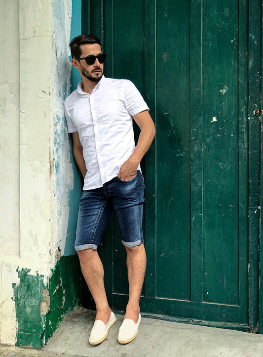Últimas tallas-TENIS HOMBRE ESPADRILA BEIGE