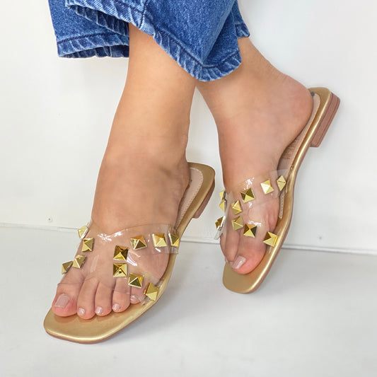 Últimas tallas- SANDALIA MUJER KIM DORADA