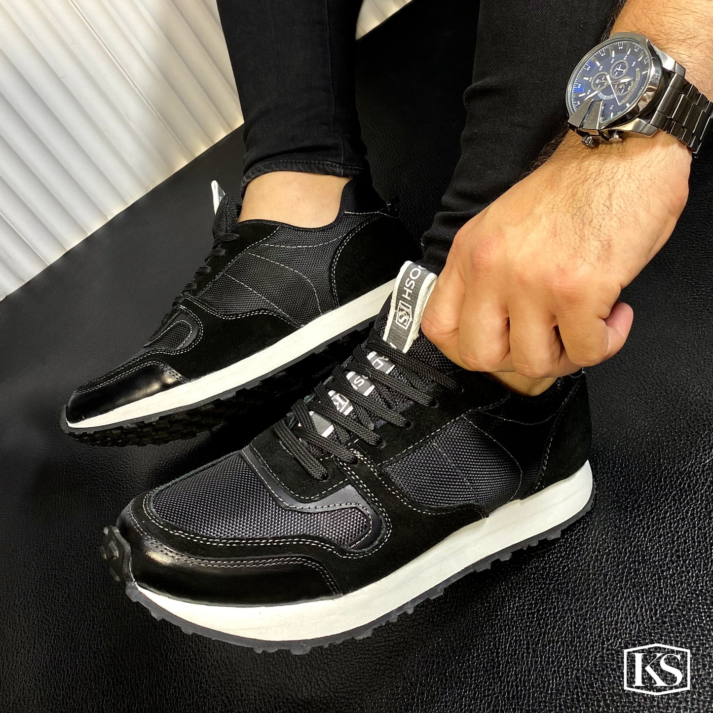 Últimas talla - TENIS HOMBRE MONTECARLO NEGRO