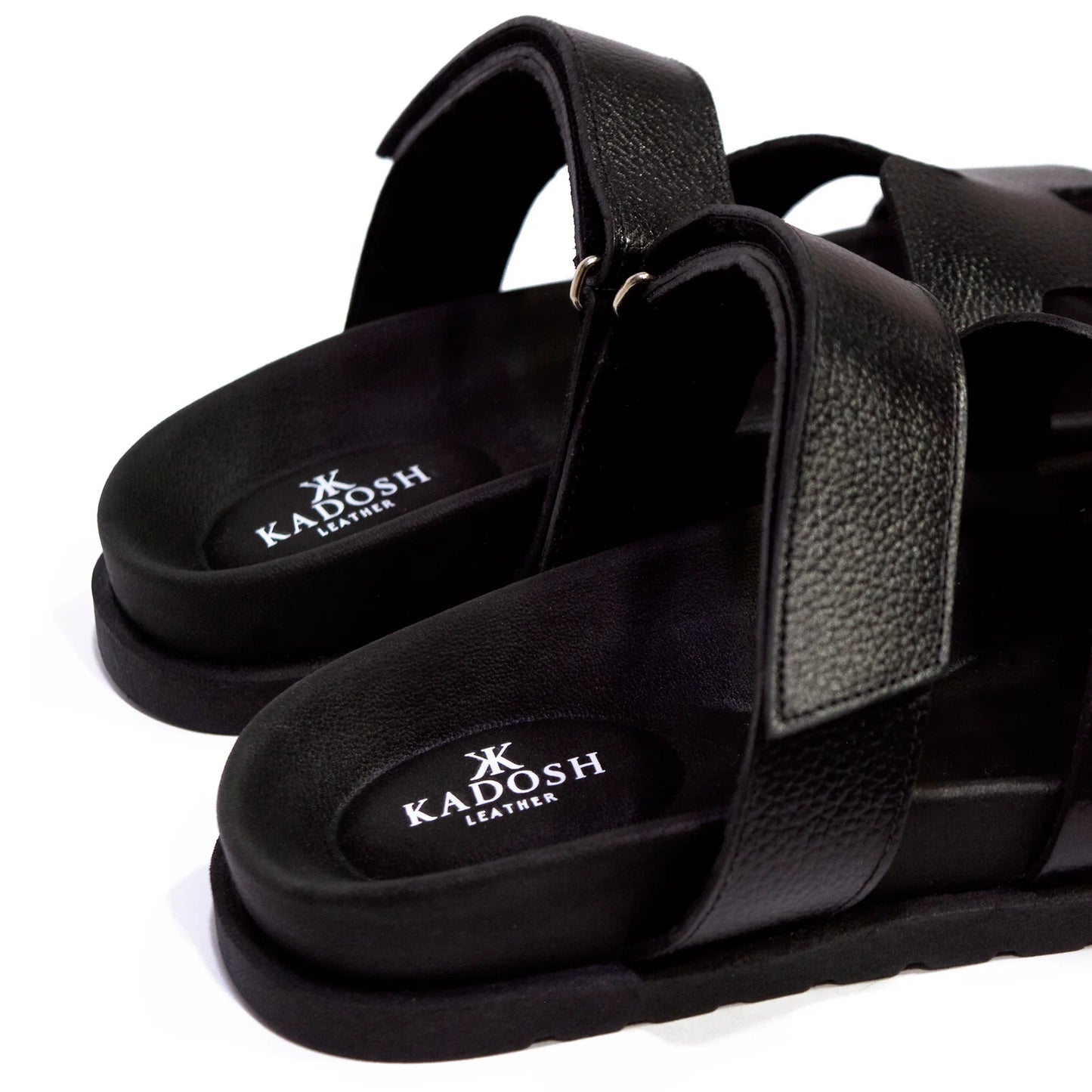SANDALIAS HOMBRE INVICTUS CUERO NEGRO