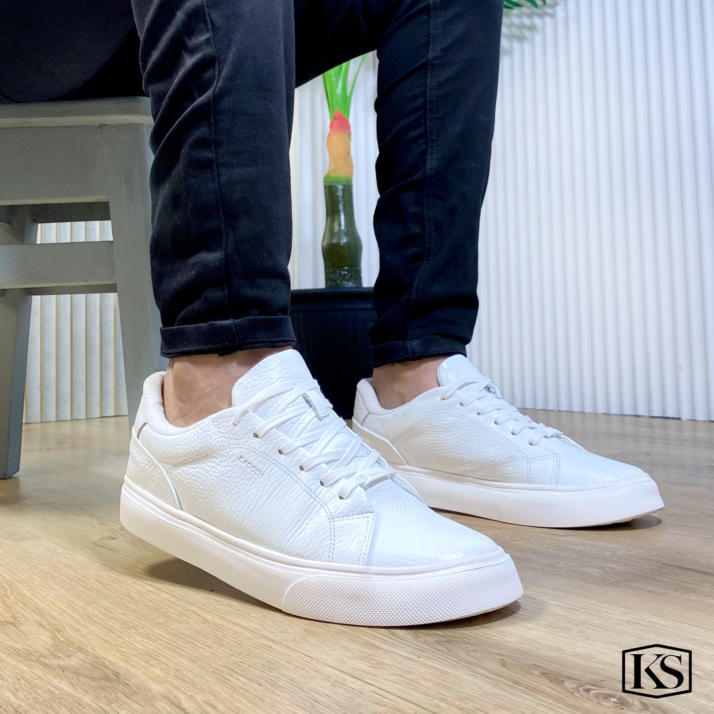 TENIS HOMBRE CUERO LISBOA BLANCO