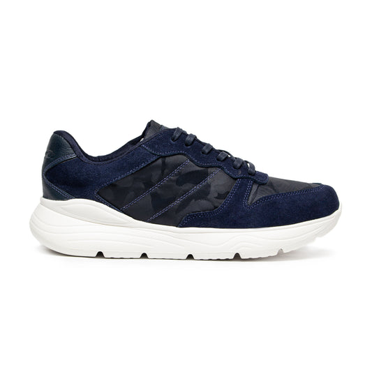 Últimas tallas - TENIS HOMBRE CUERO OCEAN CAMUFLADO AZUL
