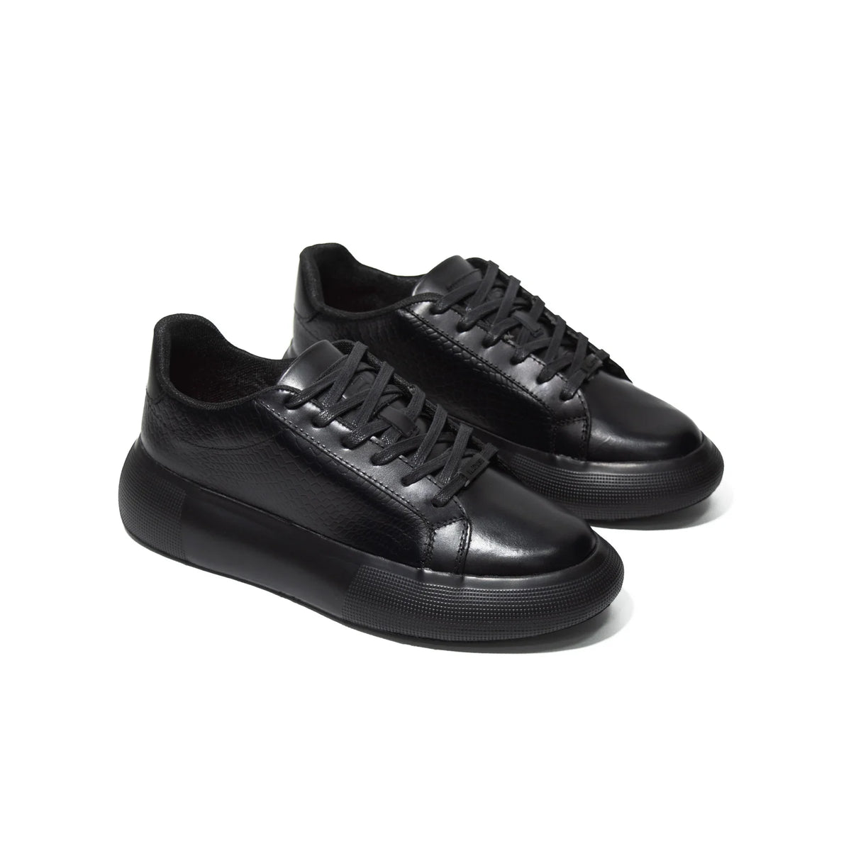TENIS HOMBRE CUERO CABERNET NEGRO