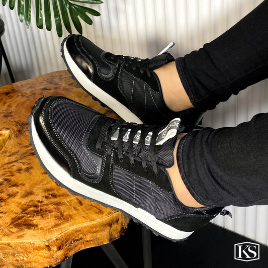 Últimas talla - TENIS HOMBRE MONTECARLO NEGRO