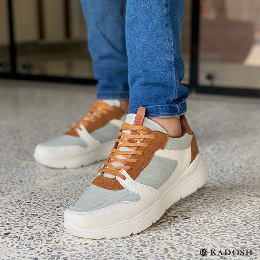 Últimas tallas - TENIS HOMBRE CUERO HOUSTON GRIS