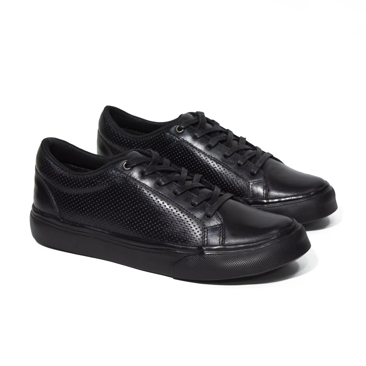Últimas tallas - TENIS HOMBRE CUERO K80 NEGRO