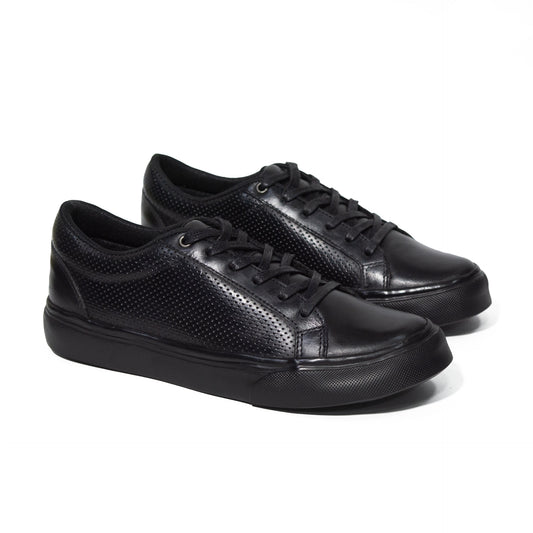 Últimas tallas - TENIS HOMBRE CUERO K80 NEGRO