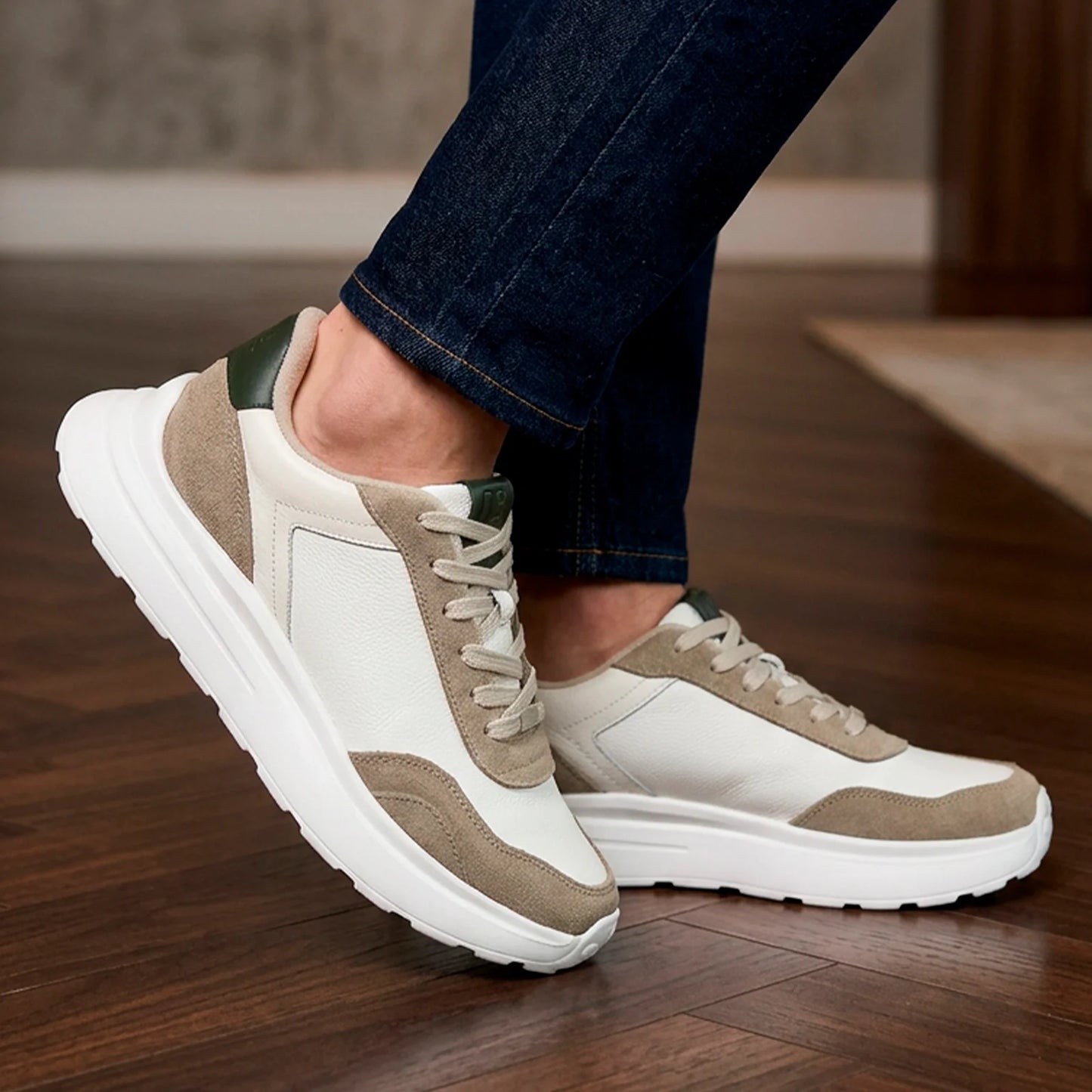 TENIS HOMBRE BILBAO BEIGE