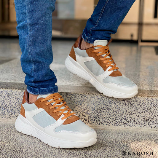 Últimas tallas - TENIS HOMBRE CUERO HOUSTON GRIS