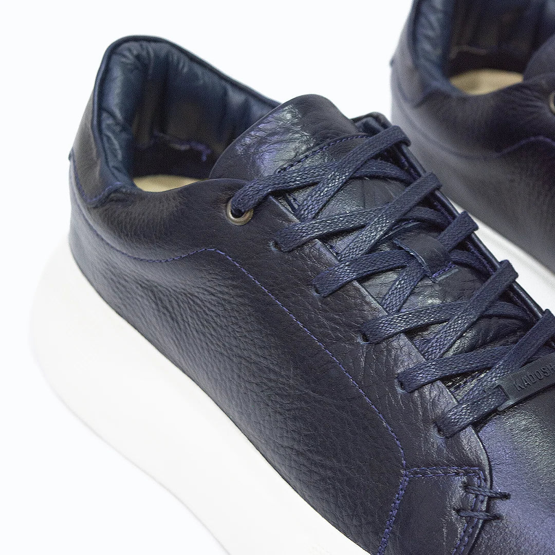 TENIS HOMBRE CUERO KONG AZUL OSC
