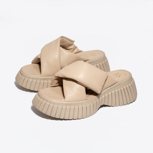 Últimas tallas - PLATAFORMA ALESSA BEIGE