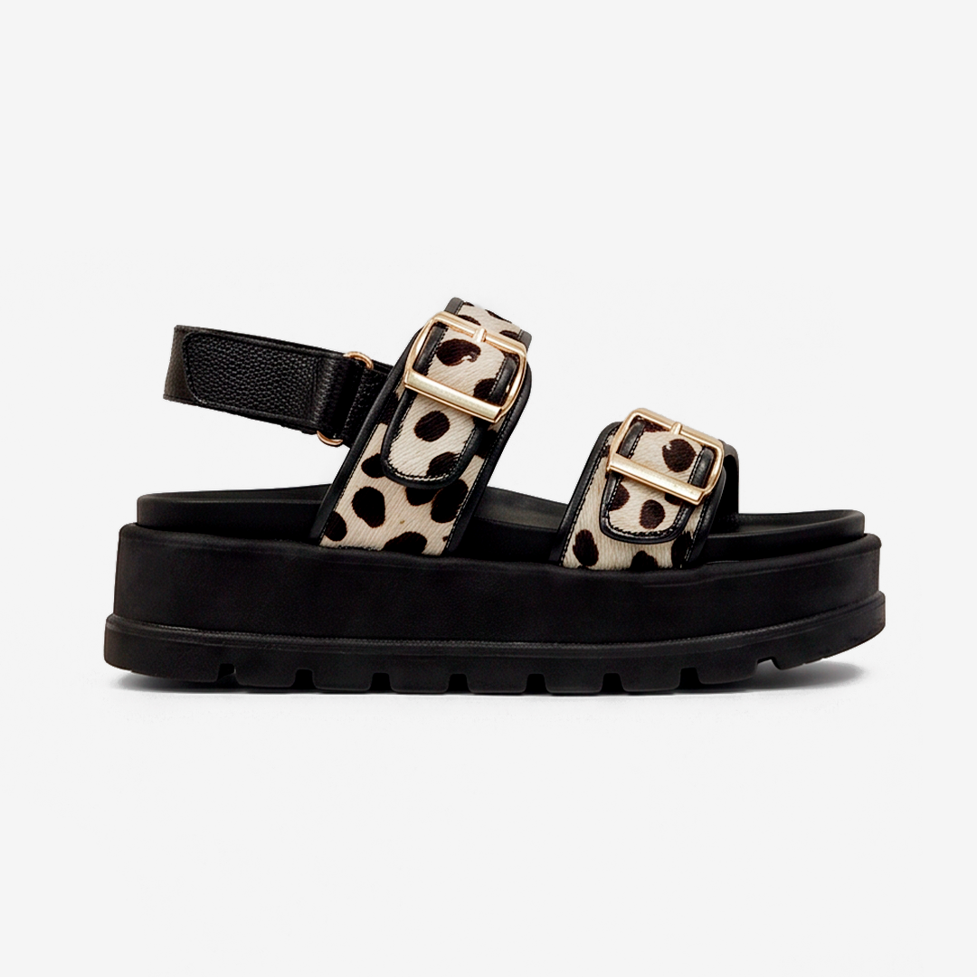 ULTIMAS TALLAS - ALESSIA ANIMAL PRINT 100% CUERO