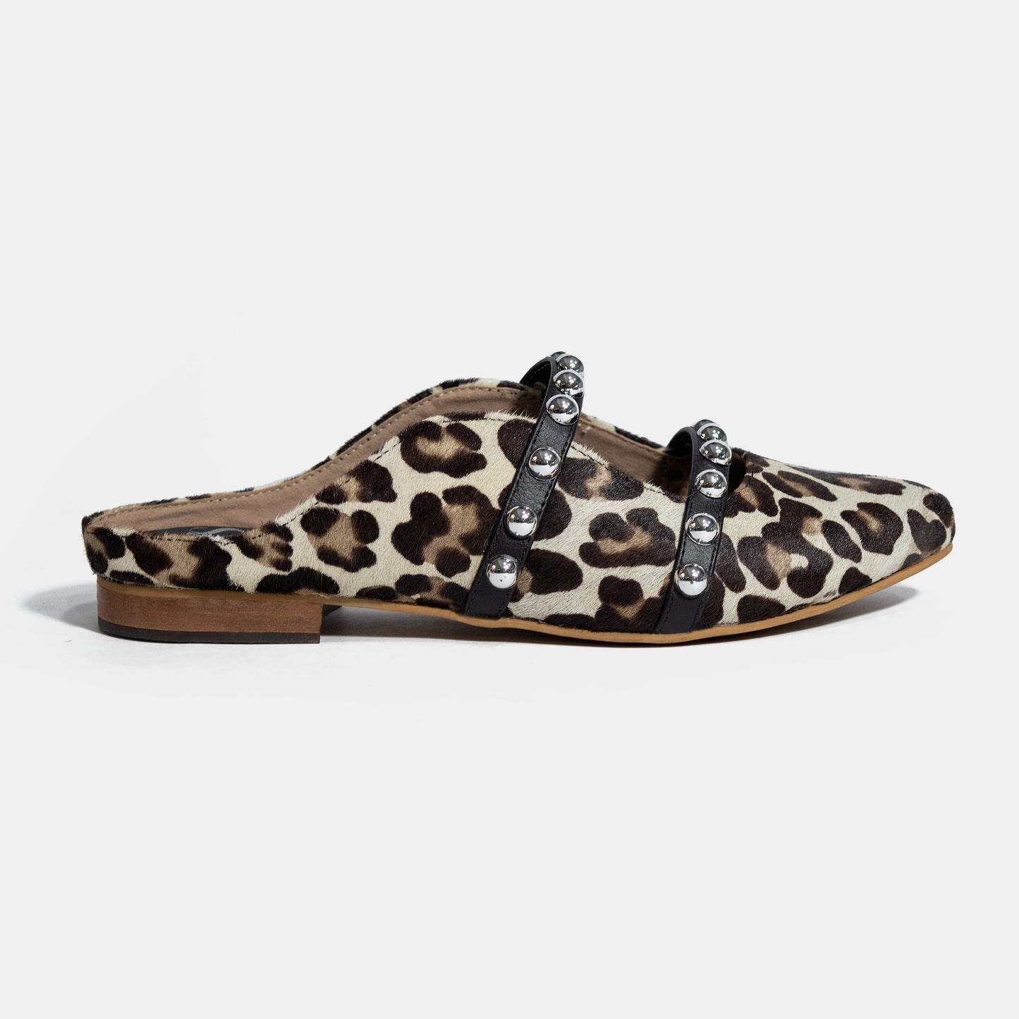 Últimas tallas - ZUECOS AURELIA ANIMAL PRINT 100% CUERO