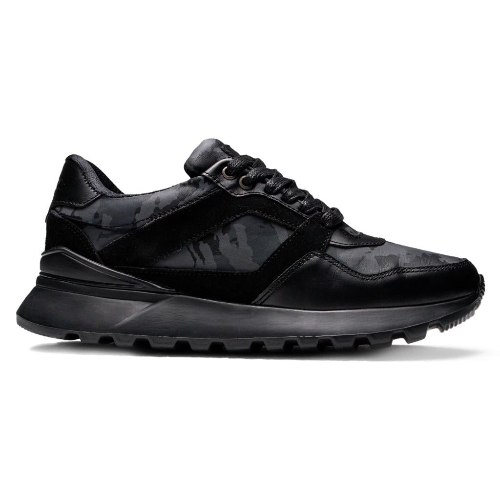 Últimas tallas- TENIS HOMBRE CUERO BOSTON CUERO CAMUFLADO NEGRO