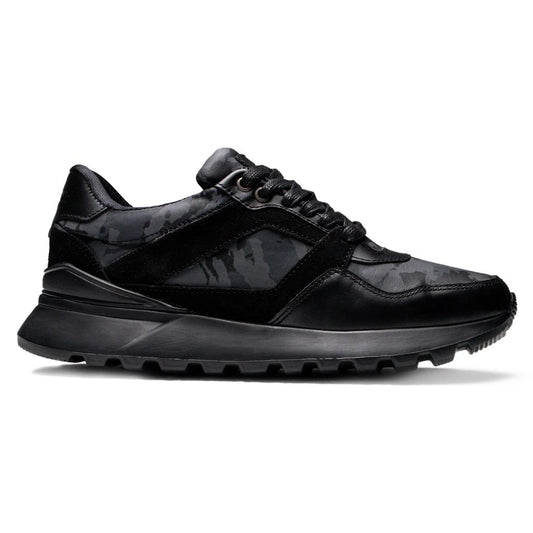 Últimas tallas- TENIS HOMBRE CUERO BOSTON CUERO CAMUFLADO NEGRO