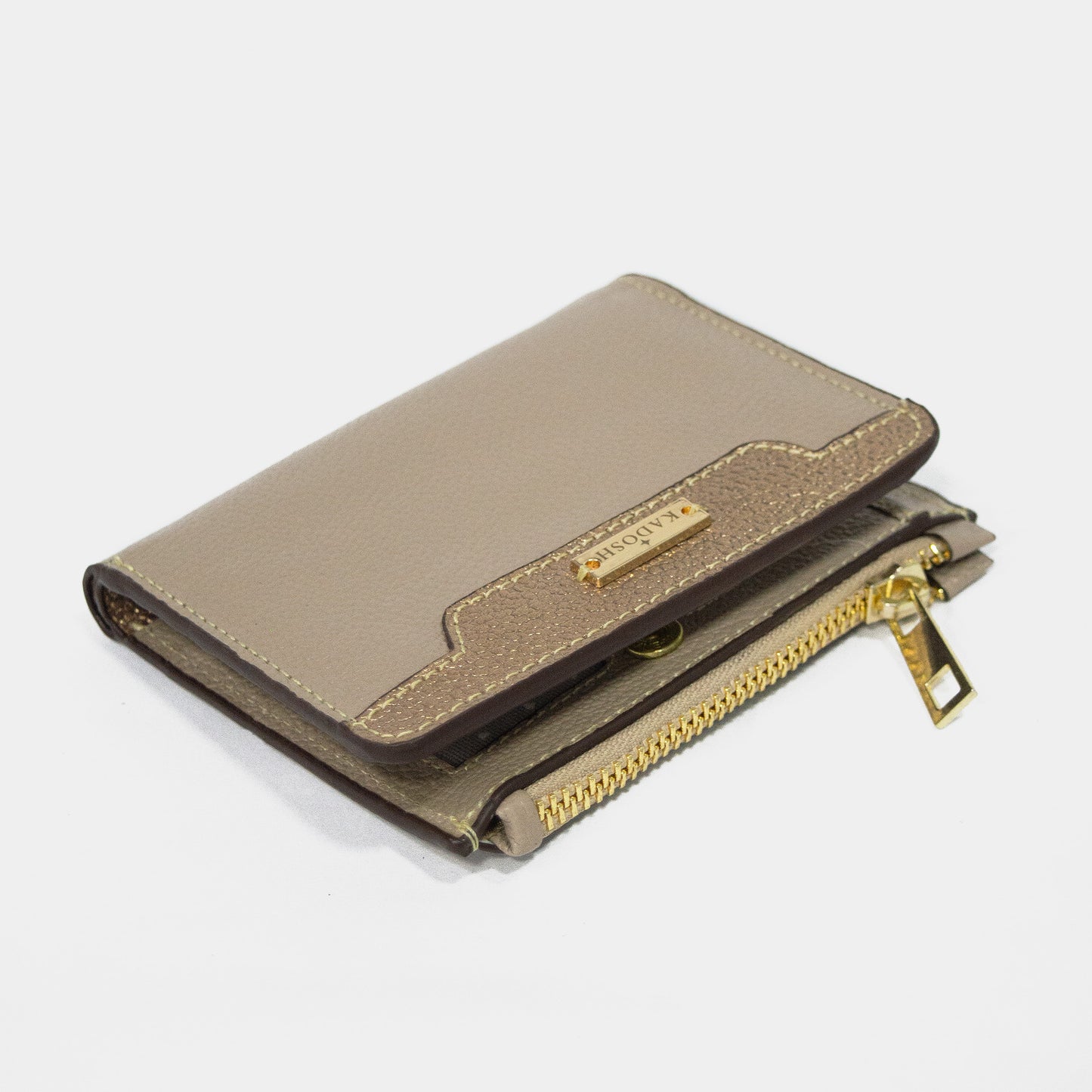 BILLETERA GIA CUERO TAUPE