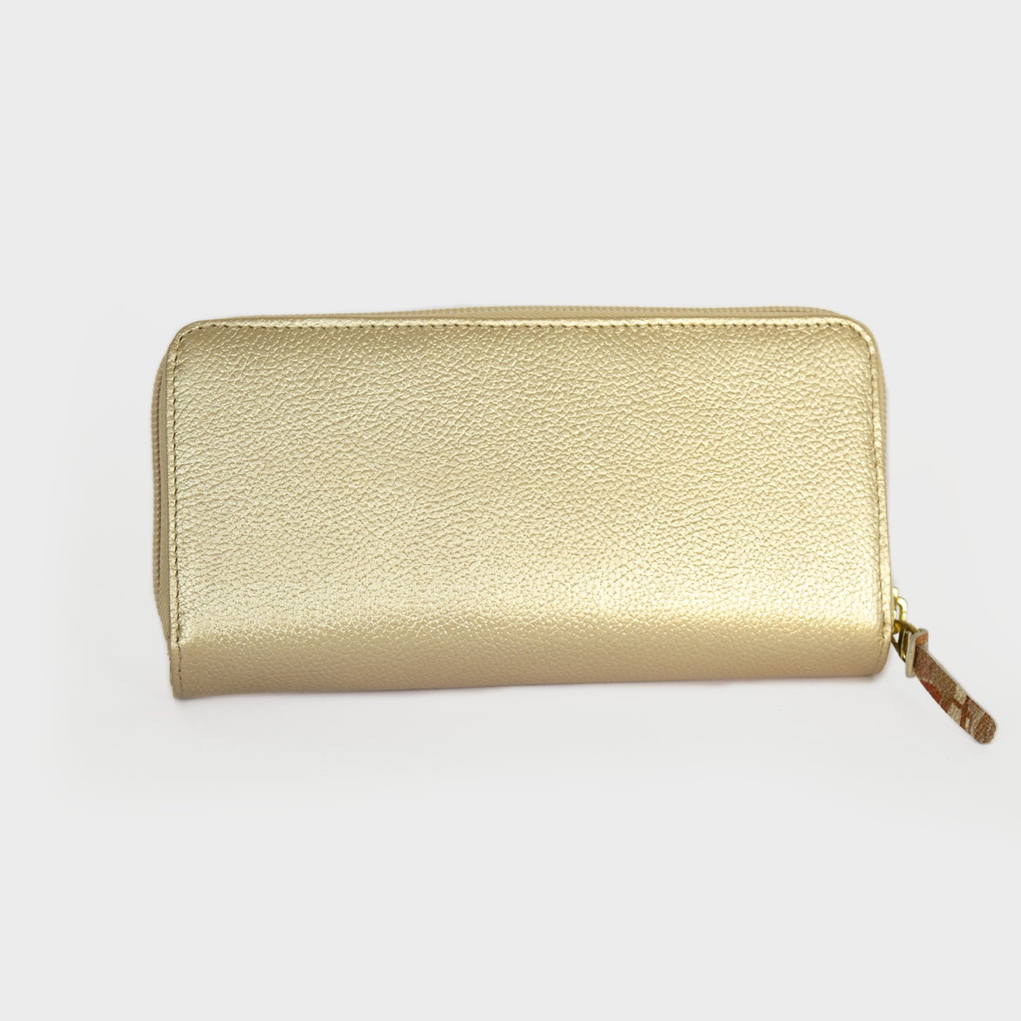 BILLETERA DAMA GRANDE CUERO DORADO 211