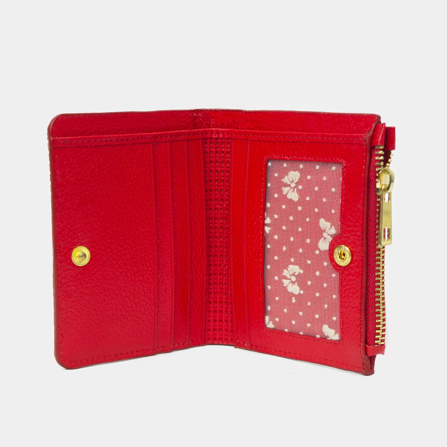 BILLETERA GIA CUERO ROJO