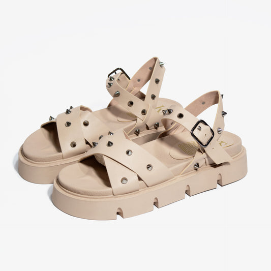 Últimas tallas- PLATAFORMA CATALINA BEIGE