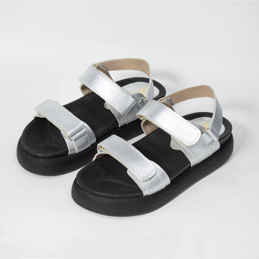Ultimas tallas - CAYETANA PLATEADA 100% CUERO