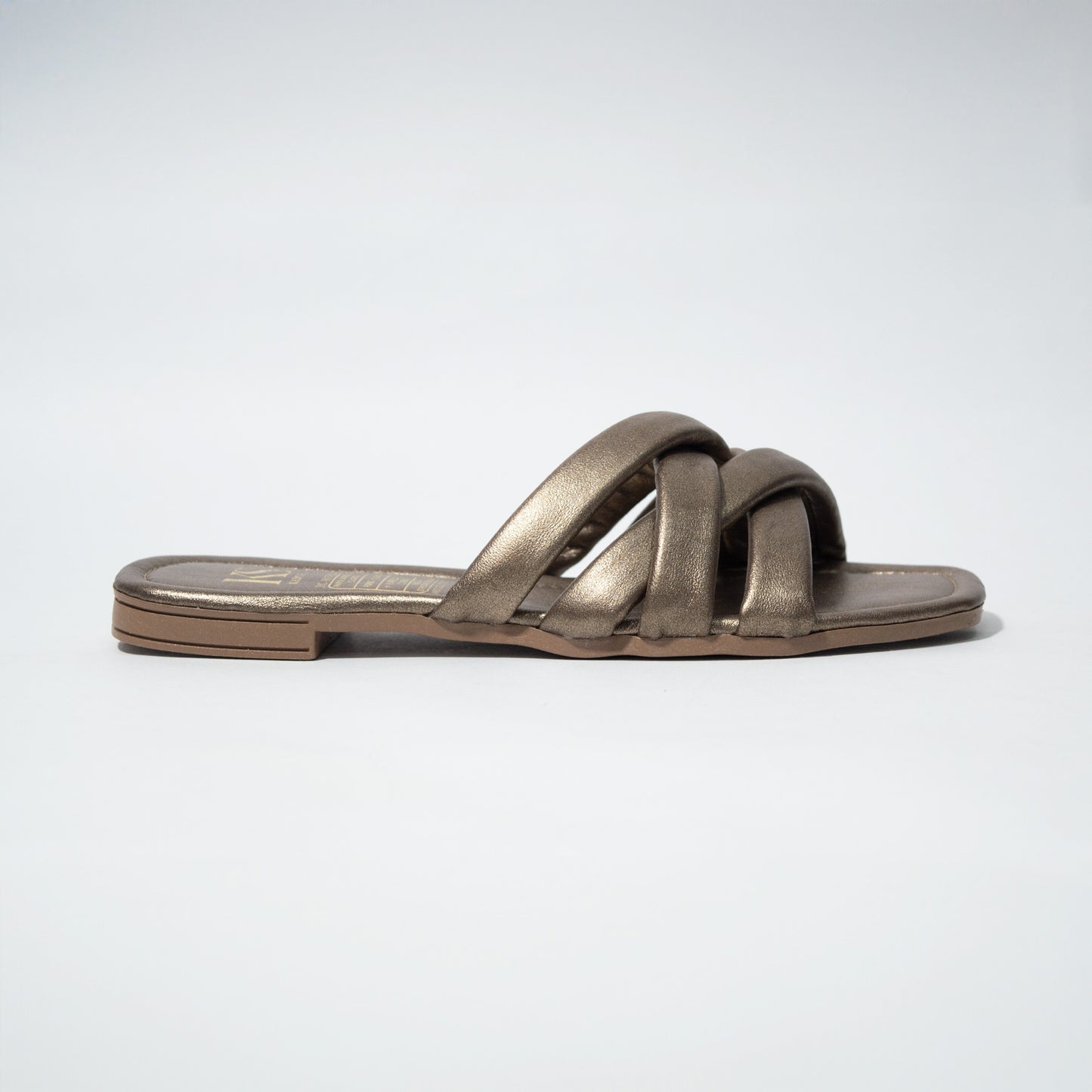 SANDALIA LETICIA 100% CUERO BRONCE