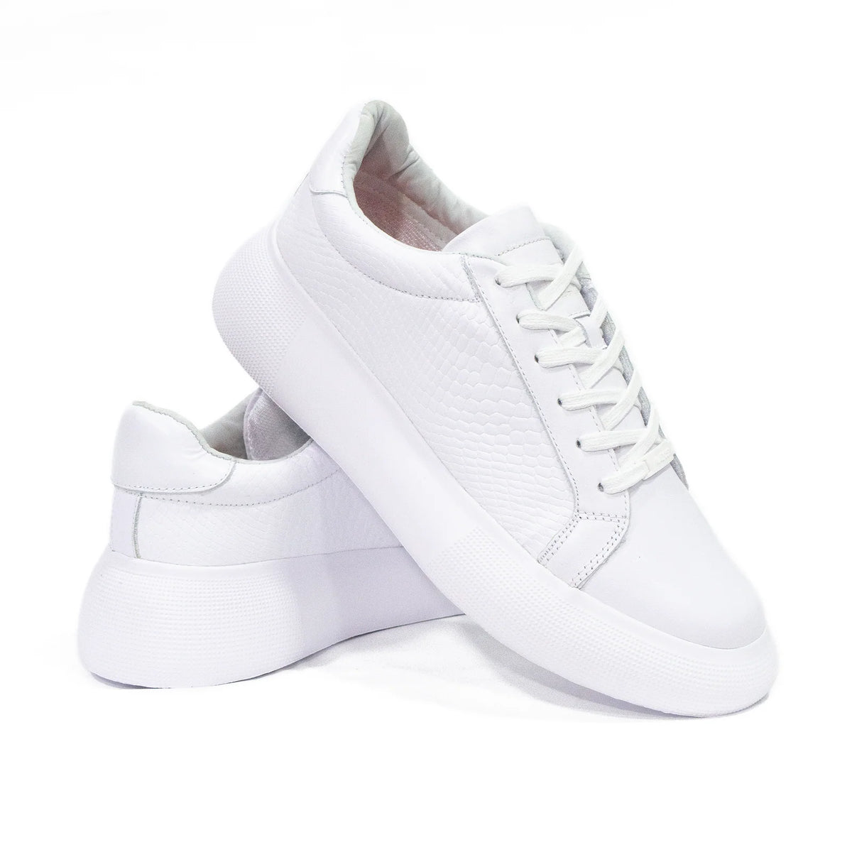 TENIS HOMBRE CUERO CABERNET BLANCO