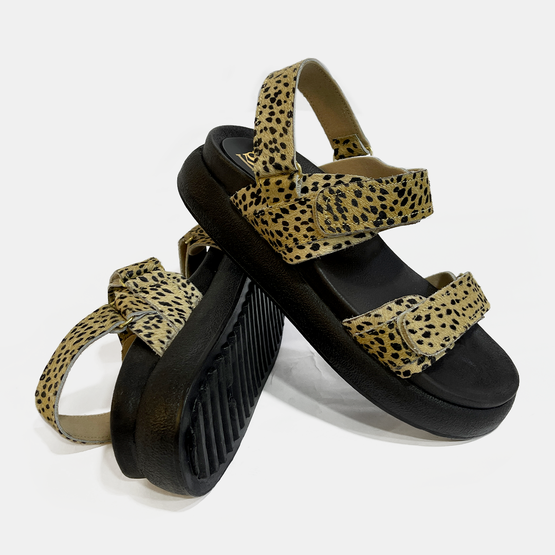 CAYETANA ANIMAL PRINT 100% CUERO